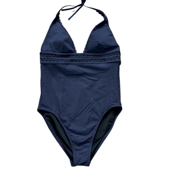 J. Crew Pique Halter One Piece - Picture 4 of 14